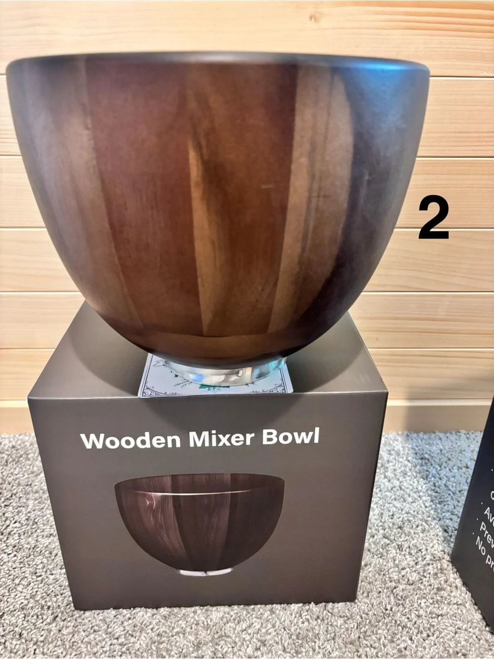 5Qt Wood Bowl For KitchenAid Stand Mixers (Brand New)